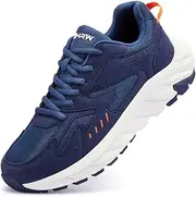 [TEOHRW] Men Extra Wide Width Sneakers Comfort Walking Shoes Relieve Foot Pain Wide Toe Box with Arch Support