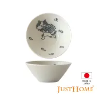 在飛比找momo購物網優惠-【Just Home】日本製手繪感貓咪陶瓷4.5吋點心缽/碗