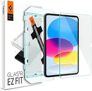 SPIGEN EZ Fit for iPad A16 Screen Protector 11th/10th Generation (2025/2022), Easy Application Auto Alignment Installation Tray 9H Tempered Slim Glass - Clear