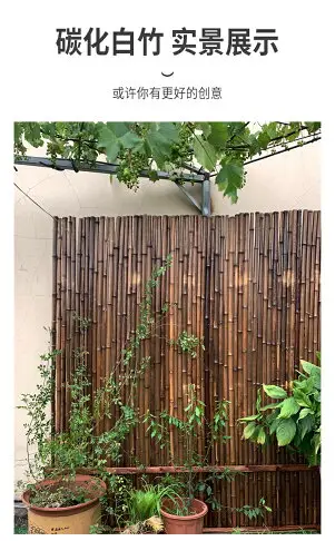 竹籬笆竹柵欄竹簾圍欄竹排裝飾庭院隔斷擋墻屏風日式花園竹竿竹子