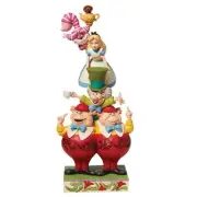 Jim Shore Disney Traditions - Alice in Wonderland Stacked - We're All Mad Here