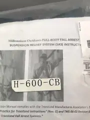 Millennium Outdoors Full Body Fall Arrest System With Suspension Relief H 600 CB