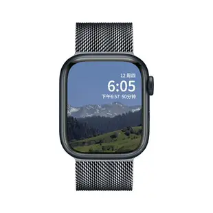 手錶錶帶 錶帶 防水錶帶 適用iwatch8錶帶S8蘋果手錶S7米蘭SE尼斯Applewatch7金屬磁吸S6夏天6代高級感5代ultra女款iphone男小眾智慧送硅膠保護殼