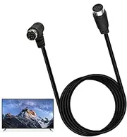 DIN Audio Cable, 70.8 Inch Male to Female Audio Cable, 9-Pin Cord, Plug and Play Connector for TV Receiver Monitor Projector