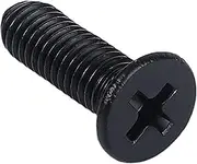 20/50PCS M5/M6, 8-30mm Black 304 Stainless Steel Cross Recessed Flat Countersunk Head Screw Bolt(50PCS M6,12mm)