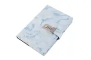 Diary with Lock Marble PU Leather for Girls Boys gift-Blue