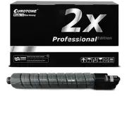 2x Pro Toner Black for Ricoh Aficio MP C-2800-AD MP C-2800-spf MP C-3300-spf