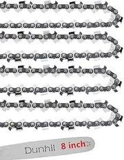 [Dunhil] 4 Pack 8 inch Chainsaw Chains 3/8 043 34dl R34 for Homelite UT-43160/30254EG, for Ryobi RY43160 Pole Saw