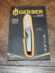 Gerber Airfoil Clip Folding Knife Green Handle 2.7" Blade 4660423C Fine Edge