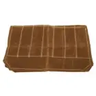(Khaki)Waxed Canvas Knife Bag 7 Pocket Foldable Chef Knife Roll Bag KM