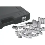 Klutch Mechanic's Socket Set, 74-Pc., 1/4in. & 3/8in.-Drive