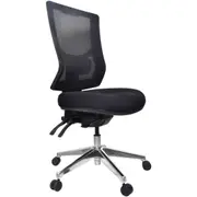 Buro Metro Ii High Back 24/7 No Arms Seat Slide Black