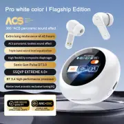 TWS Smart Touch Screen Earbuds Wireless Bluetooth Headphones Headset Mic Stereo