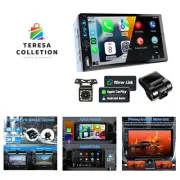 Double Din Car Stereo with Dash Cam,7 Inch Full HD Touchscreen Car Stereo Rec...