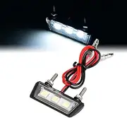 12V Motorcycle License Plate Light Universal Motorbike LED Rear Tail Lamp White
