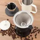 Coffee Grounds Filter Single Cup Stainless Steel Set for Home Kitchen Reusable