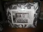 NIP VIOLET HILL 10 PIECE QUEEN BEDDING SET INCLUDES 4 PC. SHEET SET WINE GREY