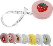 BEBEMOKO 8pcs Tape Measure Retractable Soft Measuring Tape for Body Measurements Sewing and Craft Tools for Fun Cartoon Design for Easy Use