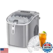 Antarctic Star Countertop Ice Maker Portable Ice Machine with Handle,Self-Cle
