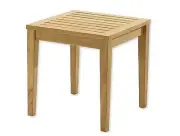 20.5" TEAK WOOD SIDE SQUARE TABLE END STOOL BATH SHOWER SPA OUTDOOR INDOOR PATIO