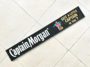 CAPTAIN MORGAN RUM "GOT A LITTLE CAPTAIN IN YOU" RAIL BAR MAT RUNNER COASTER X2