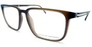 Porsche Design Glasses Frame Dark Matte Brown Gold Men's 52mm Spectacles P8298 D