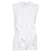 [COMME des GARCONS] Polyester Pique Sleeveless T-Shirt