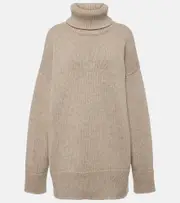 [The Row] The Row Feries turtleneck cashmere sweater AU 14 beige