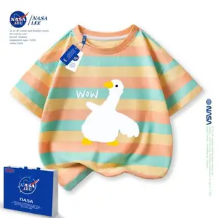 NASA男童洋氣純棉半袖夏裝T恤