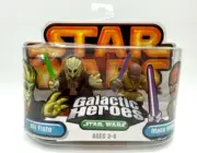 Star Wars Galactic heroes Kit Fisto & Mace Windu - READ