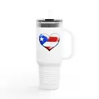 Puerto Rico Insulated Travel Mug - 40oz - USA & Puerto Rico Design