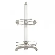 CORNER SHOWER CADDY 30x19x77.5cm Adjustable Feet, Stainless Steel