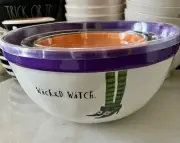 Rae Dunn Witches Feet Halloween Nesting Bowls Set Of 3 Melamine