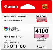 Canon PFI-4100 Genuine Photo Magenta Ink Tank, Compatible with imagePROGRAF PRO-1100 Printers