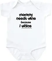[CafePress] Mommy Needs Wine Funny Cute Infant Bodysuit Baby Romper