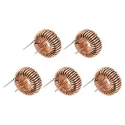 Toroid Inductance Copper Coil Magnetic Inductor 100uH 6A for DIY Pack of 5