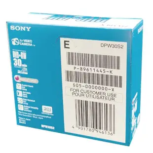 【SONY 索尼】8CM DVD+RW 日本 1.4GB 30MIN手持式攝影專用可重覆燒錄光碟(5片)