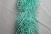 perial co ostrich feather boa heavy weight 5 ply mint color
