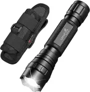 Tactical Flashlight with Holster, Single Mode LED Flashlight 1000 High Lumen Dut