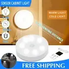 8 LED Motion Sensor Wireless Night Light PIR Battery Lights Cabinet Stair Lamp