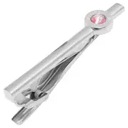 mila schon pink crystal glass tie pin tie bar mst5413