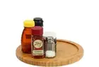 Bamboo Wooden Non-Skid Spinner for Kitchen, Pantry, Fridge, Cupboards, or Cou...