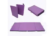 3M*1M*5CM EXTRA LARGE Gymnastics Mat Gym Folding Panel Yoga Exercise Tumbling Pad - Purple