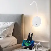 Wall Mounted Reading Lamp with USB Port Bedside Spot light American Style Adjustable Angle Modern Wall Mounted LED Bed L