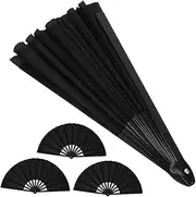 ULDIGI Large Tai Chi Fan Handheld Foldable Chinese Decorative Fan for Wedding Stage Performance Photography