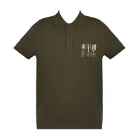 在飛比找momo購物網優惠-【ARMANI JEANS】徽章印花短袖POLO衫(墨綠)