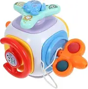 UPKOCH Busy Cube for Montessori Sensory Busy Board for Years Engaging Educational Activity Cube for Early Learning and Fine Motor Skill Development