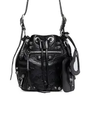 Balenciaga Le Cagole XS Bucket Bag in Black