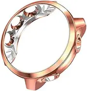 DOITOOL Electroplated Watch Case Cover for Smartwatch Rose Gold Flexible TPU Material Precise Cutouts for Easy Access Scratch Resistant Protection Elegant Design