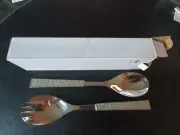 Z-GALLERIE "MARQUIS" SALAD SERVERS WITH RHINESTONE HANDLES - NIB